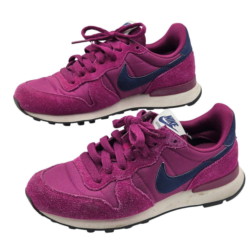Nike Internationalist Sneakers Womens 5 Purple Blue Suede Athletic Casual